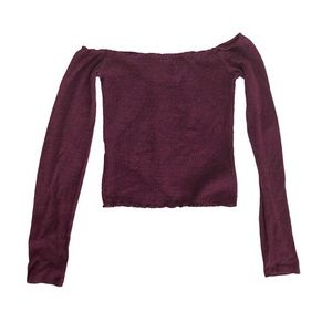 off the shoulder long sleeve